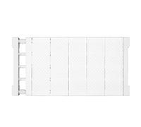 TOPINCN Étagère à Tige de Tension, Séparateur d'armoire Durable à Large Application 20 Kg Portant Un Stockage Intelligent pour Garde-Robe (50-80cm / 19.7-31.5in Longueur)