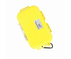TOPINCN Étui à Scellement de Choc en Plein Air avec Un Dîner de Dopper Choc pour Les Outils Conteneurs Longs et Robustes pour Le Téléphone, Clés à Porter et économiser (Yellow)