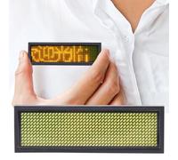 TOPINCN Exposition de Badge Nommée Nom LED pour les Restaurants et les Cafés Hauts Toutes les Langues Nationales (YELLOW)