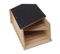 TOPINCN Fabriqué à la Main et Résistant aux Intempéries Bat House, Conception Double Chambre avec Amplement D'espace, Solution écologique pour Jardin Extérieur