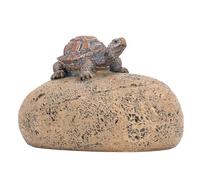 TOPINCN Faux Cache-clés en Pierre de Tortue, Boîte de Rangement Sûre pour L'extérieur, L'intérieur, Le Jardin, L'ornement Décoratif en Fausse Pierre, Support de Maison Design de Grande