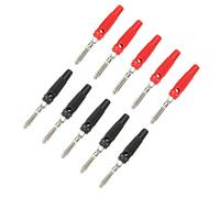 TOPINCN Fiche Banane de Haut-Parleur Plaquée 4 Mm, 10 Connecteurs à Vis pour Connecteur de Sondes de Test D'amplificateur, Remplacement Idéal pour Les Amateurs de Haut-parleurs et Les