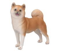 TOPINCN Figurines de Chien Réalistes, Figurine de Chien Réaliste, Mini Statue de Chiot pour la Décoration de la Maison, Figurine d'animal en Plastique de Haute Simulation, Jouet éducatif (Shiba Inu)
