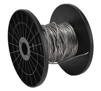 TOPINCN Fil de Clôture électrique pour Chien Alliage D'aluminium et de Magnésium Fil de Clôture électronique à Haute Tension Fil de Fer Barbelé 100 M Fil de Clôture électronique