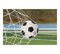 TOPINCN Filet de But de Football - Filet Durable - Fibre de Polypropylène de qualité - Installation Rapide - pour Utilisation en Match - Convient pour L'entraînement