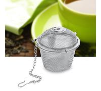 TOPINCN Filtre D'infuseur de Sphère de Boule de thé D'acier Inoxydable de thé en Vrac avec la Chaîne, Infusent Facilement le Savoureux, 6.5 Cm