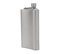 TOPINCN Flacon de Liqueur Ti Portable, Couvercle Anti-fuite et Anti-perte, Flacon de Boisson Sûr pour le Whisky (250ml)