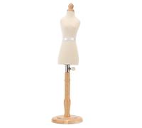 TOPINCN Forme de Robe de Torse de Mannequin Femme en Bois de HêTre avec Base en Bois Forme de Robe de Couture Professionnelle Durable pour L'affichage de Robe de VêTements