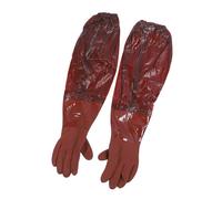 TOPINCN Gants de Nettoyage Longs, 65 Cm de Longueur, Imperméables, épais, Réutilisables, Couvrant Tout le Bras, en Tissu Anti-perforation, pour L'entretien des Machines, la Vaisselle, le