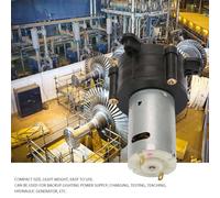 TOPINCN Générateur Hydraulique éolien Miniature à Manivelle DC Durable, Dynamoteur D'énergie Solide pour L'alimentation de L'éclairage de Secours, Les Tests, l'enseignement, Conception Compacte et