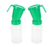 TOPINCN Gobelet de Trempage Anti-Reflux, 2 Pièces, Construction en Plastique Robuste, Conception sans Goutte, capacité de 300 ML pour Vache Chèvre, Gobelet Désinfectants pour Tétine (Green)