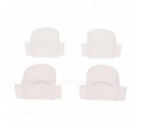 TOPINCN Gobelets d'alimentation pour Oiseaux, Bol de Nourriture pour Oiseaux de Compagnie, Distributeur en Plastique Robuste avec Support de Suspension et Fond Anti-Fuite, Bol (Demi-Cercle)