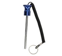TOPINCN Goupille de Sélection de Pile de Poids, Corde de Traction Magnétique Durable pour Entraînement en Salle de Sport, Fer en Aluminium 8x125mm, 1 Pièce (Blue)