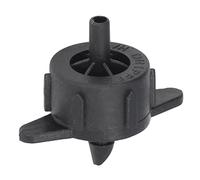 TOPINCN Goutteurs à Compensation de Pression, émetteur de Goutte à Goutte D'irrigation 100PCS 4mm, émetteur de Goutteur D'arrosage à écoulement Uniforme pour Les Grands Terrains(4L-Le Noir)