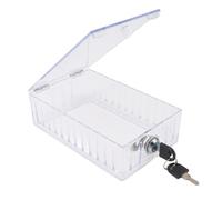 TOPINCN Grand Boîtier de Verrouillage Universel pour Thermostat, Couvercle Transparent avec clé pour Thermostat Mural Domestique, Matériau Acrylique de qualité Supérieure, Idéal pour les