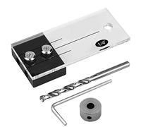 TOPINCN Guide de Perçage de Trous de Cheville, Gabarit de Trou de Poche de Haute qualité pour le Travail du Bois, Léger et Facile à Installer, 11,5 Cm