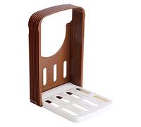 TOPINCN Guides de à Pain Réglables, Hachoir à Pain à 4 épaisseurs, Moule à Toasts Pliable, Outil de Cuisine pour Couper les Sandwichs au Jambon, aux Légumes, au Fromage et pour la