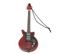 TOPINCN Guitare Miniature en Bois, Modèle de Guitare électrique Miniature, Mini Instrument de Musique, Réplique de Guitare, Figurines de Collection, Ornement de Guitare en Bois, (08)