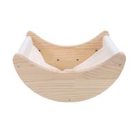 TOPINCN Hamac de Fenêtre pour Chat, Perchoir de Fenêtre pour Chat, Lit de pour avec Ventouses Fortes, Balançoire Suspendue en Bois, Coussin Amovible pour Chats et Chiens