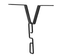 TOPINCN Hangage à Crochet de Chaîne de Pluie, Adaptateur de Gouttière, Accessoires D'installation du Système de Receveur de Pluie, Connecteur de Chaîne de Pluie en Fer avec Clips en