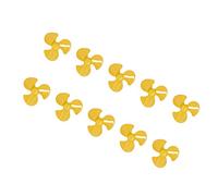TOPINCN Hélice ABS à 3 Pales de 50mm, Lot de 10, pour Modèles de Voitures Jouets à Monter Soi-même, Hélices Tournantes de Remplacement (Yellow)