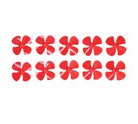 TOPINCN Hélice Compacte à 4 Pales de 60mm, Hélices de Bateau Jouet pour Modèles de Voitures Télécommandées, en Plastique ABS (Rouge)