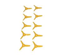 TOPINCN Hélices de Bateau Durables en Plastique à 3 Pales de 70mm, pour Modèles de Jouets de Bricolage, Ensemble de 10 Pièces pour Voitures Télécommandées, Matériau ABS (Yellow)