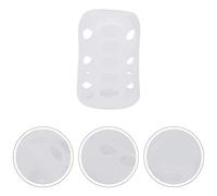 TOPINCN Housse de Biberon pour bébé, Manchon de Protection en Silicone pour une Meilleure Prise en Main, Boîte/couvercle Anti-goutte pour Biberon de Lait 3 Pièces, Housse Blanche élégante pour les