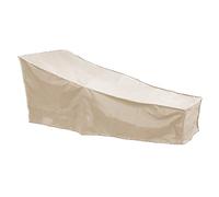 TOPINCN Housse de Meubles de Terrasse de Jardin, Housse de Chaise Longue D'extérieur avec Cordon de Serrage et Sangles de Protection contre le Vent, Protection de Meubles pour Terrasse, (Beige)