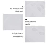 TOPINCN Housse de Protection pour Bouteille de Lait en Silicone Souple, Housse Anti-Chute pour Une Prise Confortable, Voyage Blanc, 3 Pièces (White)