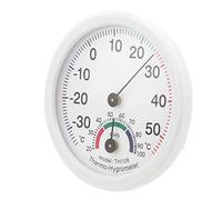 TOPINCN Humidimètre de Température avec Fonctions de Mesure Précises pour une Utilisation en Intérieur - Thermomètre Hygromètre dans un Boîtier ABS Robuste - Blanc - 1 unité (TH108 blanc)