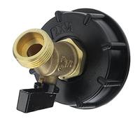TOPINCN IBC -Dot Adaptateur de Réservoir en Laiton Mâle Male File-Drainage Connexion Valve de Connexion pour Le Conteneur IBC Standard en Grande-Bretagne et Européen