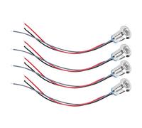 TOPINCN Indicateur 2 Couleurs pré-câblé LED Ensemble Métallique étanche pour Contrôle D'accès par Ordinateur de Voiture Cathode Commune 12 Mm 1224 V pour Modification de Voiture, Instruments de