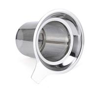TOPINCN Infuseur à thé en Acier Inoxydable, Filtre pour Fournitures de thé en Feuilles, Outil de Cuisine, Facile à Nettoyer et à Reposer sur le Bord de la Tasse, Matériau Durable pour les