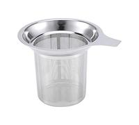 TOPINCN Infuseur de thé en Acier Inoxydable, Passoire à Tasse en Poudre de Farine à Mailles Fines, Feuilles Lâches Outil de Tamisage, Filtre à café Hachée Réutilisable pour Tasse,