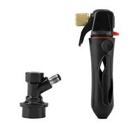 TOPINCN Injecteur de CO2 portable pour bière, distributeur de CO2, chargeur de bière, pompe à main, valve de gonflage, brassée à la maison (Noir)