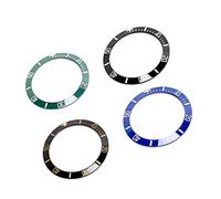 TOPINCN Insert de Lunette de Montre en Céramique 4 Pièces Pièces de Rechange Résistantes aux Rayures avec Boîte pour Horloger et Réparateur 38 Mm pour Le Remplacement de Lunette de Montre