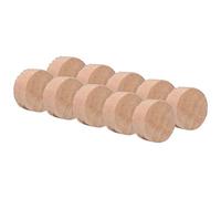TOPINCN Instrument Water Key Cork Pad 10Pcs Set Wood Colour Spit Valve for