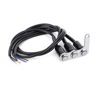 TOPINCN Interrupteur de Guidon de Moto Réglable, étanche en Acier Inoxydable, 3 Boutons pour Phare de Moto, Clignotant pour Vélo électrique