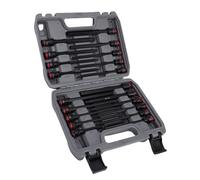 TOPINCN Jeu de 20 Douilles Hexagonales à Impact Long de 3/8 Pouces, en Acier allié S2 SAE et clé à Chocs Métrique, Foret avec Boîte de Rangement pour la Réparation de Machines et de