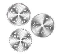 TOPINCN Jeu de Lames de Scie pour Tondeuse à Gazon en Acier allié de qualité Supérieure, 3 Pièces avec 40 60 80 Dents pour Une Coupe Polyvalente des Plantes
