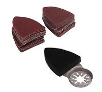 TOPINCN Jeu de Papier de Verre 51 Pièces, Tampons de Ponçage de Conception Triangulaire Durables pour Outils Oscillants de Chicago et D'artisan