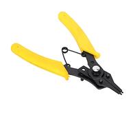 TOPINCN Jeu de Pinces à Circlips, Outil combiné de Conception Ergonomique pour Clamp/Holder Intérieur Droit, Clamp/Holder Extérieur, Intérieur incurvé avec Poignée en Plastique, pour Mécaniciens