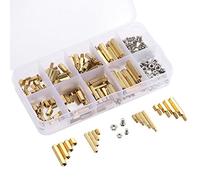 TOPINCN Jeu de Vis D'espacement en Laiton, 240 Pièces, pour Assemblage de Matériel PCB, Kit D'assortiment Mâle Femelle M2 M3