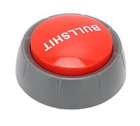 TOPINCN Jeu télévisé Buzzer Bouton Absurde, Pression pour L'entraînement des Animaux de Compagnie, Cadeaux Méfaits, Alimentation par Batterie 2000 Fois, Idéal pour L'école à Domicile