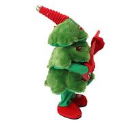 TOPINCN Jouet d'arbre de Noël en Peluche Chantant et Dansant, 8 Chansons Colorées et Brillantes pour Décoration de Table et de canapé, 20x18x41cm (Arbre de Noël de Guitare)