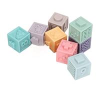 TOPINCN Jouet de Blocs de Construction éducatifs Doux pour Les Tout-Petits avec Un Design Compressible et des Textures en Relief pour Le Jeu de Bain