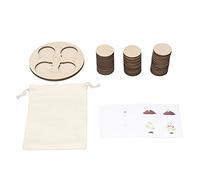 TOPINCN Jouet de Cycle de Vie en Bois, Planche de Cycle de Croissance des Plantes, Gadget D'affichage des étapes de Développement Animal, Puzzle Pratique pour Garçons et Filles, Outil