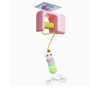 TOPINCN Jouet Interactif pour Chat, Adhésif Double Face, Suspension de Porte Automatique, pour Chats Domestiques, Chatons (Pink)