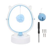 TOPINCN Jouet Interactif pour Chat avec Cloche, Distributeur de Friandises à Mouvement Perpétuel, Jouets D'enrichissement pour Chaton D'intérieur, Stimule Le Jeu et l'exercice